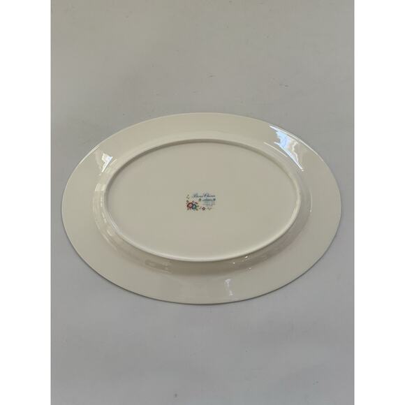 RARE Mikasa Flower Mist Bone China Oval Serving Platter 15” x 10.75” Japan Made - Picture 2 of 10